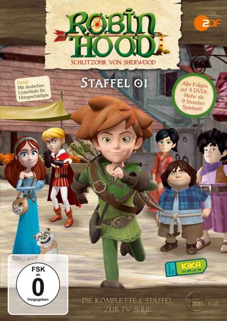 Robin Hood - Schlitzohr von Sherwood Staffel 1, 4 DVDs