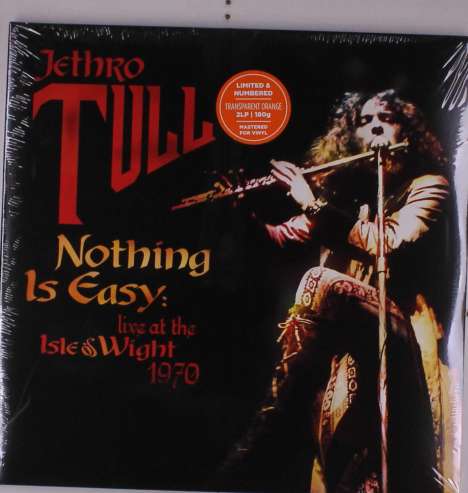 Jethro Tull: Nothing Is Easy: Live At The Isle Of Wight 1970 (RSD 2020) (180g) (Limited Numbered Edition) (Orange Vinyl), 2 LPs