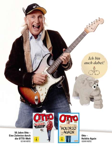 Otto Waalkes - 70 Jahre Otto Box  (+ grauem Plüschottifant), 3 DVDs