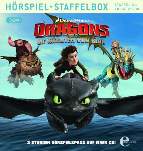 Dragons - Die Wächter von Berk: Staffelbox 2.1, MP3-CD