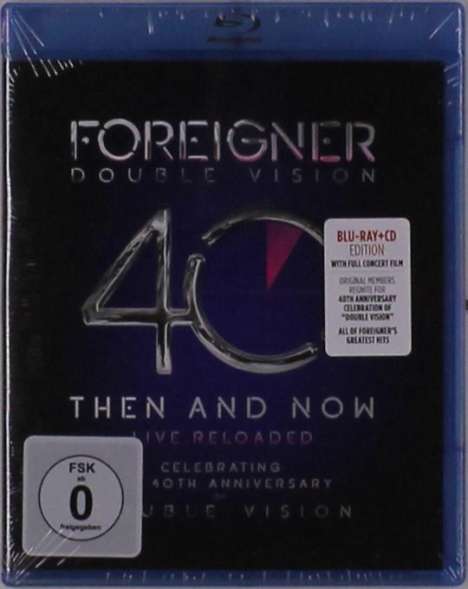 Foreigner: Double Vision: Then And Now - Live Reloaded, 1 CD und 1 Blu-ray Disc