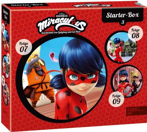 Miraculous - Geschichten von Ladybug &amp; Cat Noir - Starter-Box 3 (7-9), 3 CDs
