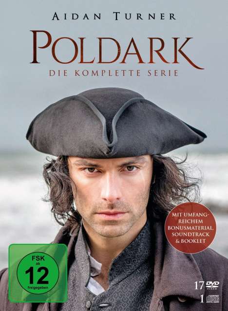 Poldark (Komplette Serie), 17 DVDs und 1 CD