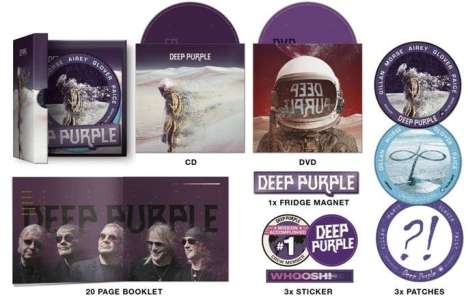 Deep Purple: Whoosh! (Limited Hattrick Edition) (Box Set), 1 CD, 1 DVD und 1 Merchandise