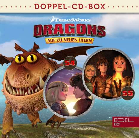 Dragons - Auf zu neuen Ufern (Doppel-Box) Folge 54 + 55, 2 CDs