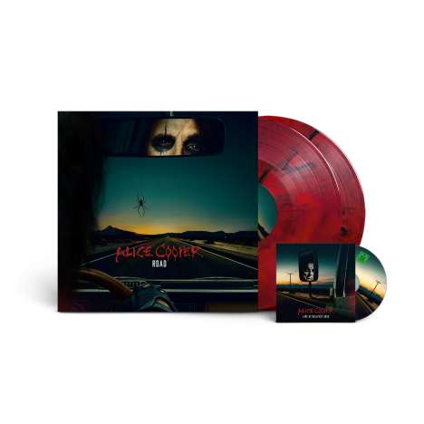 Alice Cooper: Road (180g) (Limited Edition) (Red Marbled Vinyl), 2 LPs und 1 DVD
