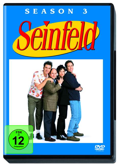 Seinfeld Season 3, 4 DVDs