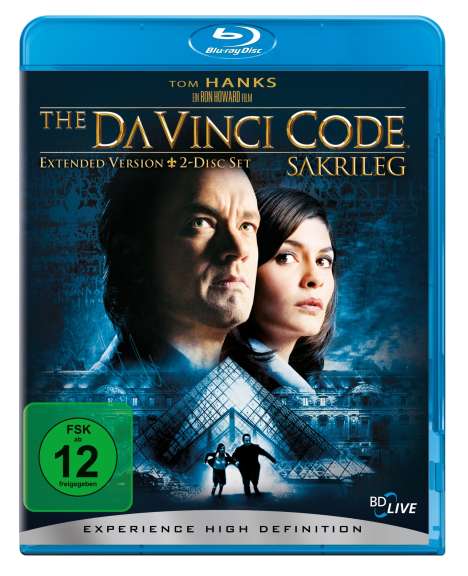 The Da Vinci Code - Sakrileg (Extended Version) (Blu-ray), 2 Blu-ray Discs