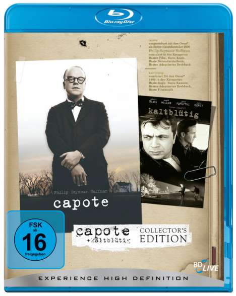 Capote + Kaltblütig (Blu-ray), 2 Blu-ray Discs