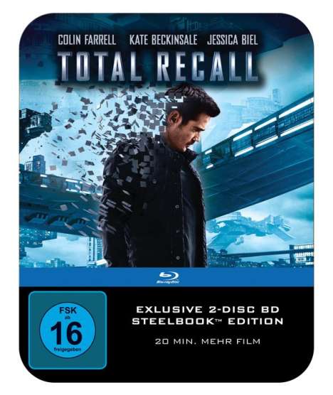 Total Recall (2012) (Extended Director's Cut) (Blu-ray im Steelbook), 2 Blu-ray Discs