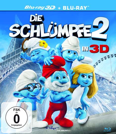Die Schlümpfe 2 (3D &amp; 2D Blu-ray Mastered in 4K), 2 Blu-ray Discs