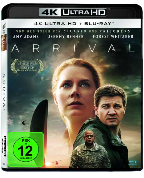 Arrival (Ultra HD Blu-ray &amp; Blu-ray), 1 Ultra HD Blu-ray und 1 Blu-ray Disc