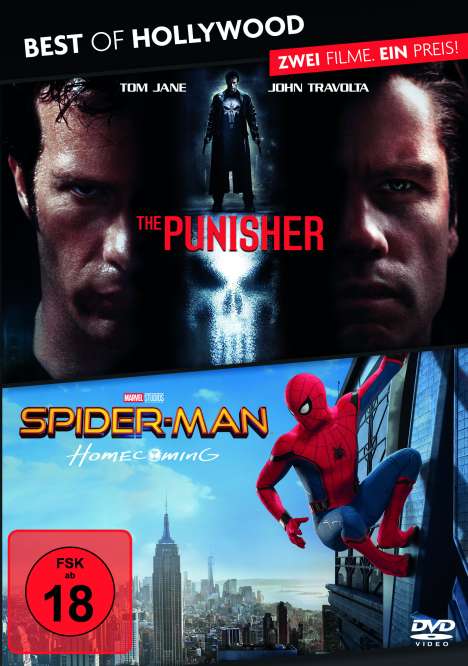 The Punisher / Spider-Man: Homecoming, 2 DVDs