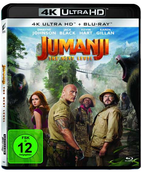 Jumanji: The Next Level (Ultra HD Blu-ray &amp; Blu-ray), 1 Ultra HD Blu-ray und 1 Blu-ray Disc