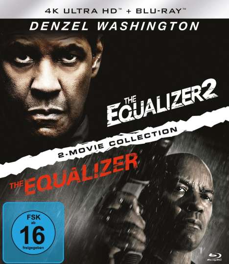 Equalizer 1 &amp; 2 (Ultra HD Blu-ray &amp; Blu-ray), 2 Ultra HD Blu-rays und 2 Blu-ray Discs