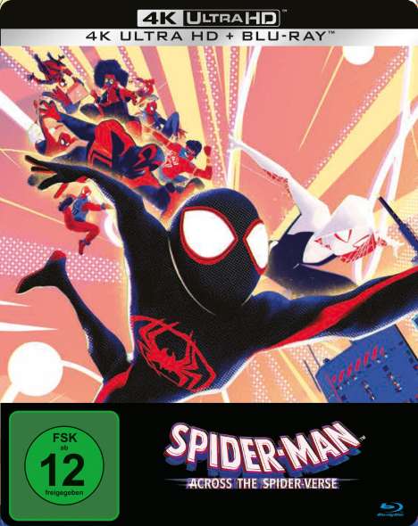 Spider-Man: Across the Spider-Verse (Ultra HD Blu-ray &amp; Blu-ray im Steelbook), 1 Ultra HD Blu-ray und 1 Blu-ray Disc