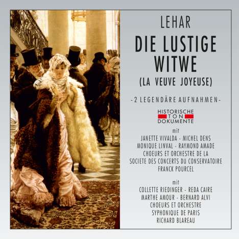Franz Lehar (1870-1948): Die lustige Witwe (2 gekürzte Aufnahmen in französischer Sprache), 2 CDs