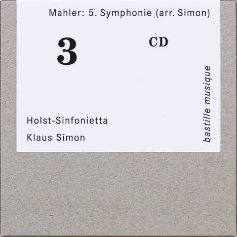 Gustav Mahler (1860-1911): Symphonie Nr. 5 (arrangiert für Kammerensemble von Klaus Simon), CD