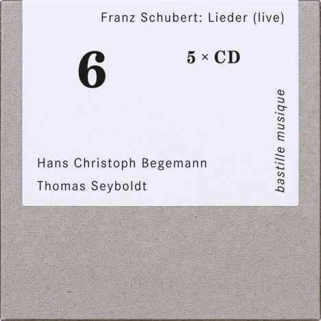 Franz Schubert (1797-1828): Lieder (live), 5 CDs