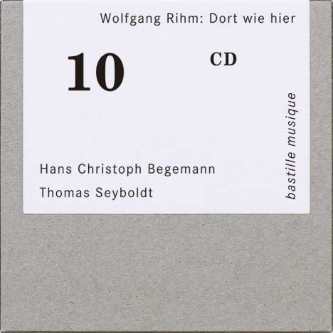 Wolfgang Rihm (geb. 1952): Lieder für Bariton &amp; Klavier "Dort wie hier", CD