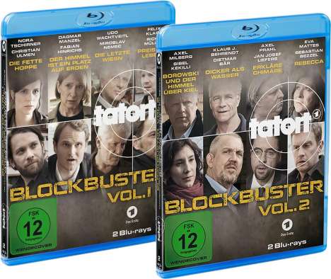 Tatort Blockbuster Vol. 1 &amp; 2 (Blu-ray), 4 Blu-ray Discs