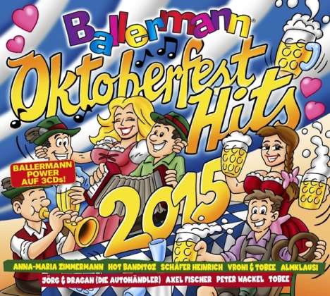 Ballermann Oktoberfest Hits 2015, 3 CDs