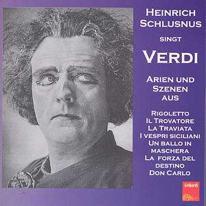 Heinrich Schlusnus singt Verdi, CD