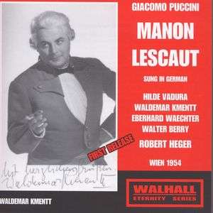Giacomo Puccini (1858-1924): Manon Lescaut (in dt.Spr.), 2 CDs