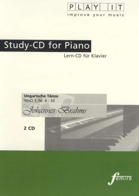 Johannes Brahms (1833-1897): Study-CD Piano - Ungarische Tänze,WoO 1,Nr 6-10, CD