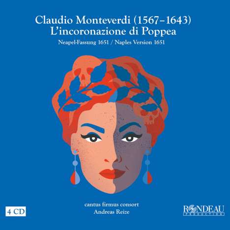 Claudio Monteverdi (1567-1643): L'incoronazione di Poppea (Fassung nach dem Neapel-Manuskript 1651), 4 CDs