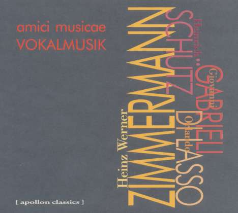 Amici Musicae - Geistliche Vokalmusik, CD