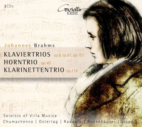 Johannes Brahms (1833-1897): Klaviertrios Nr.1-3, 2 CDs