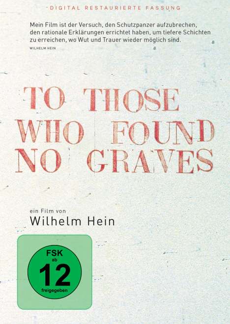 To those who found no graves, DVD