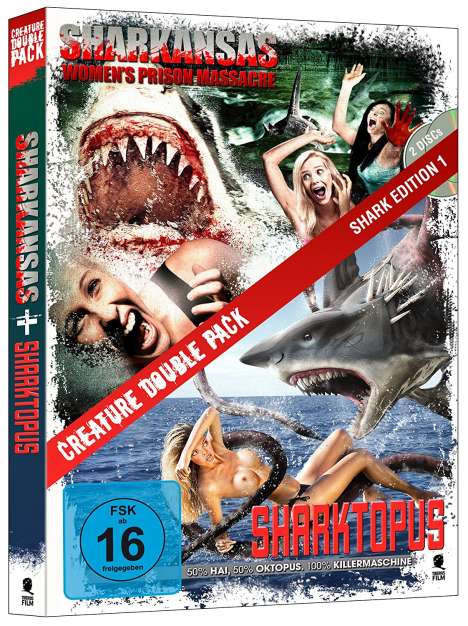 Sharktopus / Sharkansas Women's Prison Massacre, 2 DVDs