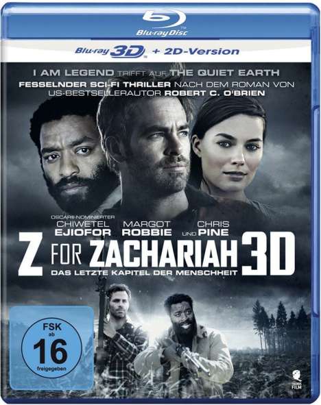 Z for Zachariah (3D Blu-ray), Blu-ray Disc