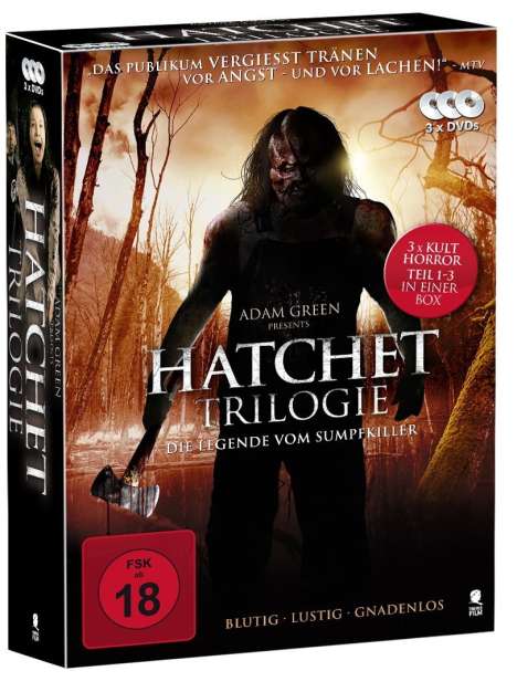 Hatchet 1-3, 3 DVDs