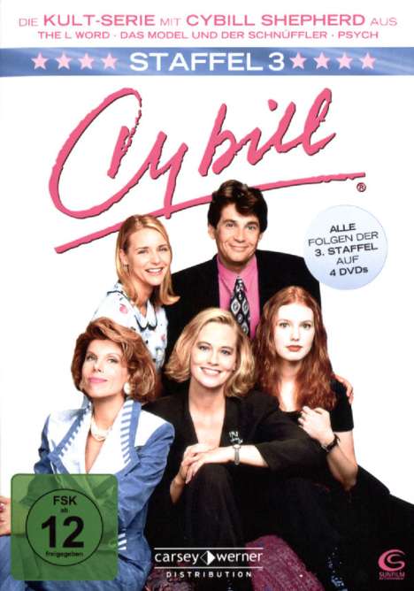 Cybill Season 3, 4 DVDs