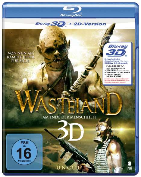 Wasteland (3D Blu-ray), Blu-ray Disc