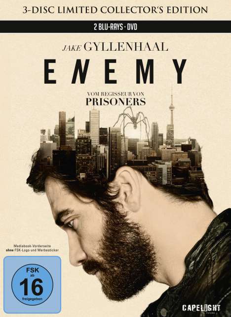 Enemy (Limited Collector's Edition) (Blu-ray im Mediabook), 2 Blu-ray Discs und 1 DVD