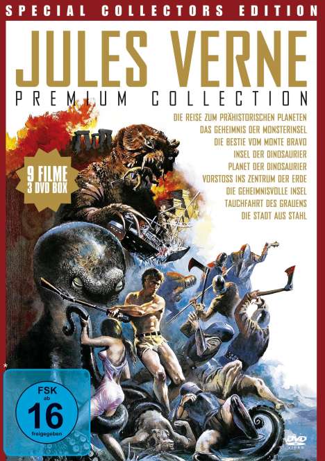 Jules Verne Premium Collection (9 Filme auf 3 DVDs), 3 DVDs
