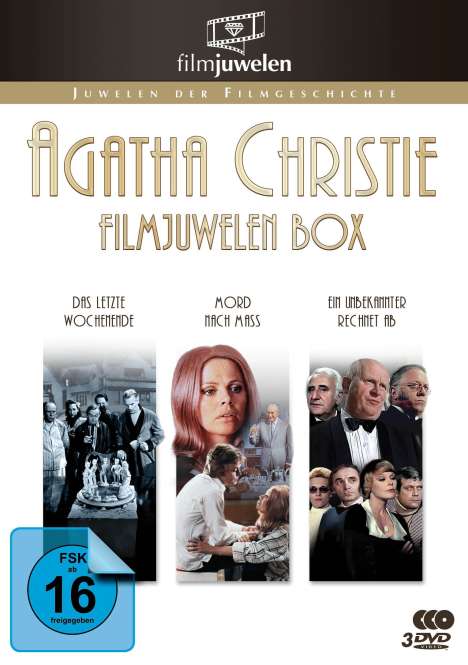 Agatha Christie Filmjuwelen Box, 3 DVDs