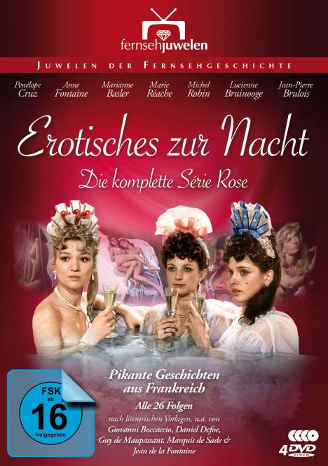 Erotisches zur Nacht - Die komplette Série Rose, 4 DVDs