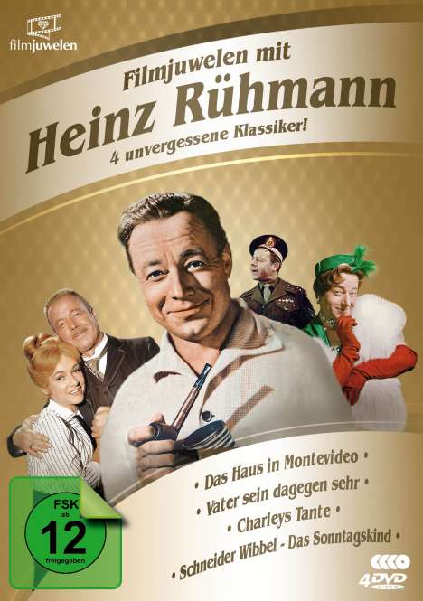 Filmjuwelen mit Heinz Rühmann: 4 unvergessene Klassiker!, 4 DVDs