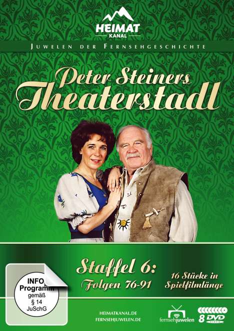 Peter Steiners Theaterstadl Staffel 6 (Folgen 76-91), 8 DVDs