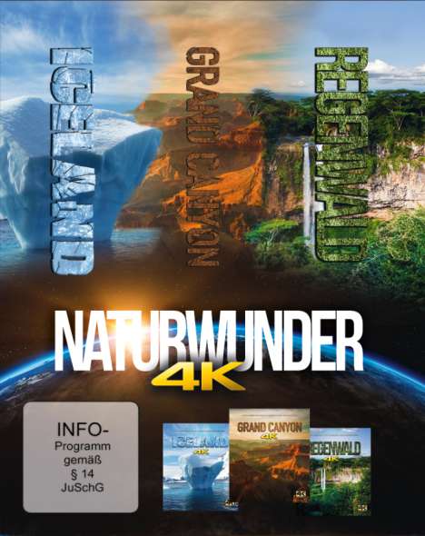 Naturwunder (Ultra HD Blu-ray), 3 Blu-ray Discs