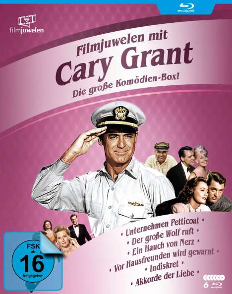 Cary Grant - Die große Komödien-Box (Blu-ray), 6 Blu-ray Discs