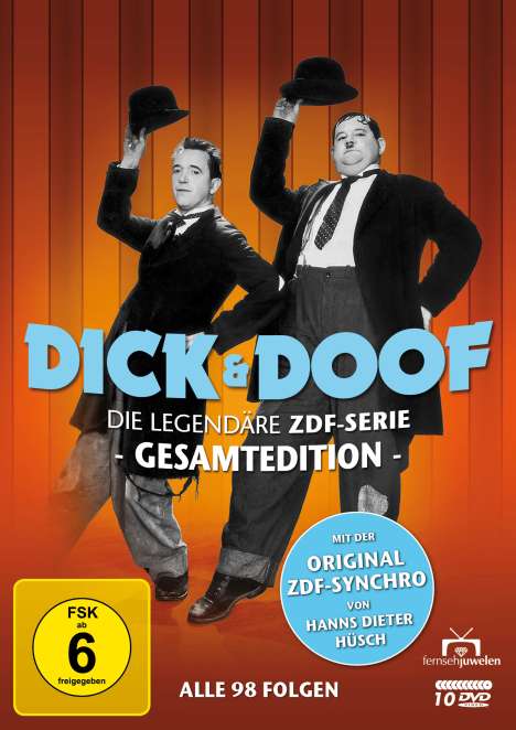 Dick und Doof - Die Original ZDF-Serie (Gesamtedition), 10 DVDs