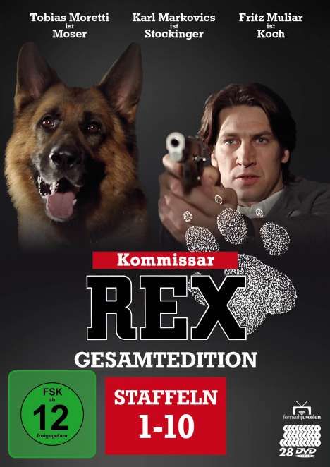 Kommissar Rex (Gesamtedition), 28 DVDs