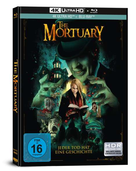 The Mortuary (Ultra HD Blu-ray &amp; Blu-ray im Mediabook), 1 Ultra HD Blu-ray und 1 Blu-ray Disc