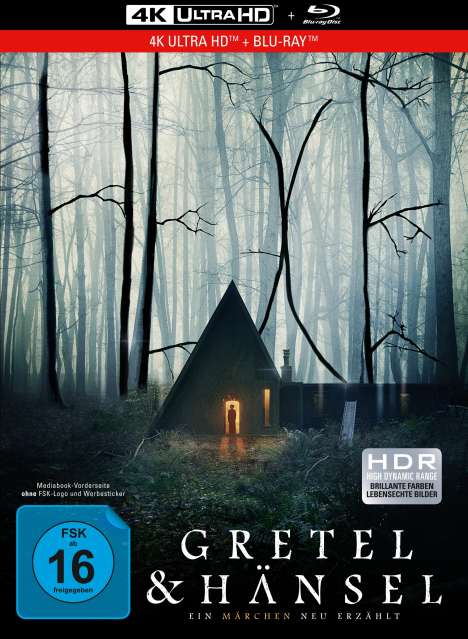 Gretel &amp; Hänsel (Ultra HD Blu-ray &amp; Blu-ray im Mediabook), 1 Ultra HD Blu-ray und 1 Blu-ray Disc